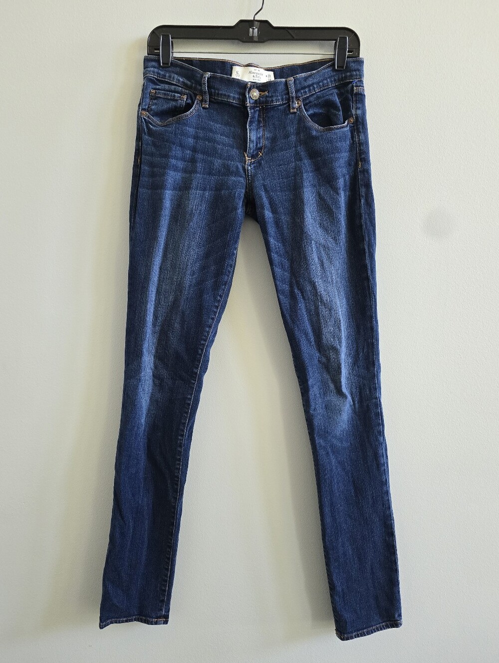 Abercrombie & Fitch Perfect Stretch Skinny Jeans Womens 6 Long W28 L33 Dark Wash